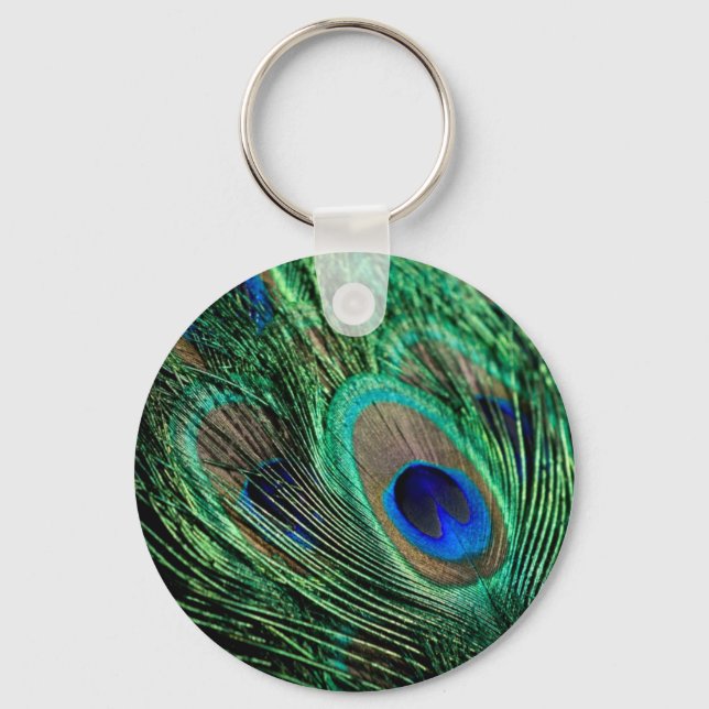 Chaveiro Peacock Feather Lucky (Frente)