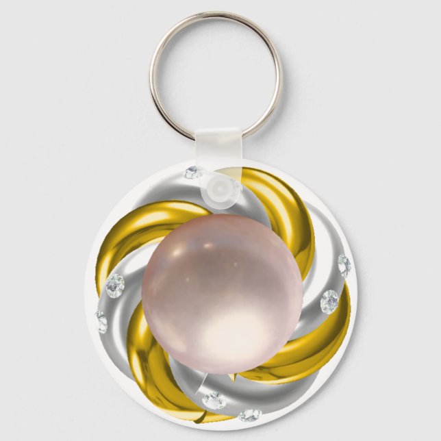 CHAVEIRO PEARL & DIAMONDS (Frente)