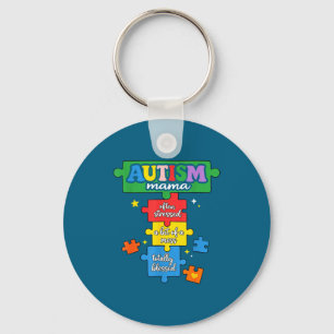 Chaveiro Peça do quebra-cabeça da mãe autismo conscientizaç