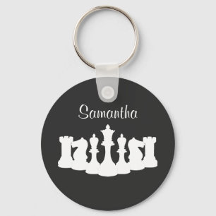 Chaveiro Peças de Xadrez Clássicas Personalizadas Chaveir