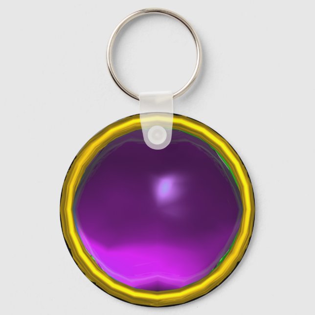 CHAVEIRO PEDRA MÁGICA DO GEM DE AMETIST (Frente)