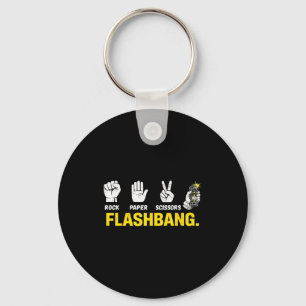 Chaveiro Pedra papel tesoura flashbang meme de jogador para