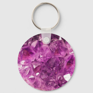 Chaveiro Pedra preciosa Amethyst cura