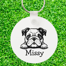 PEEING Bulldog Puppy Personalizado