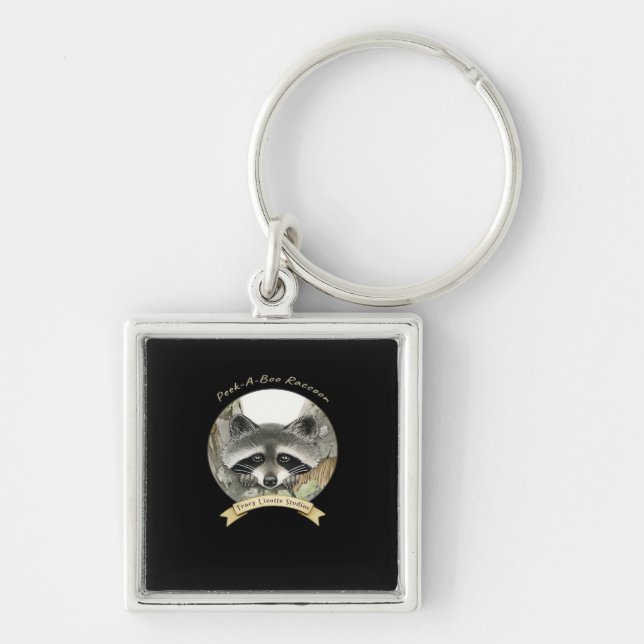 Chaveiro Peekabo Raccoon (Frente)