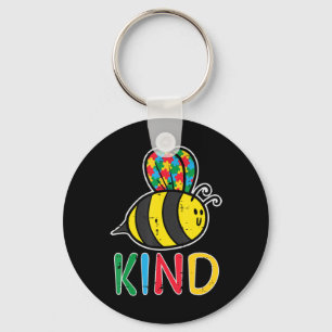 Chaveiro Peguem esta fofa Quebra-cabeça Bee Kind T-Shirt pa