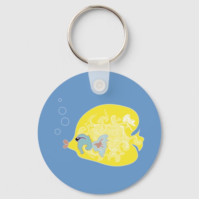Chaveiro Peixe Amarelo (Frente)