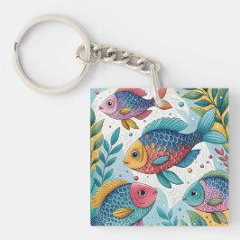 Chaveiro Peixe-arco-íris submarino