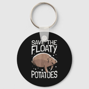 Chaveiro Peixe-boi Engraçado Eu Salvo Os Tatoes Flutuantes