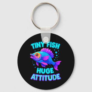 Chaveiro Peixe Escama Arco-Íris Fofo Kawaii Cartoon Oceano 