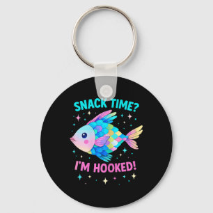 Chaveiro Peixe Escama Arco-Íris Fofo Kawaii Cartoon Oceano 
