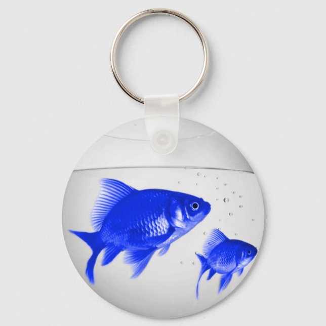 Chaveiro Peixes Azuis (Frente)