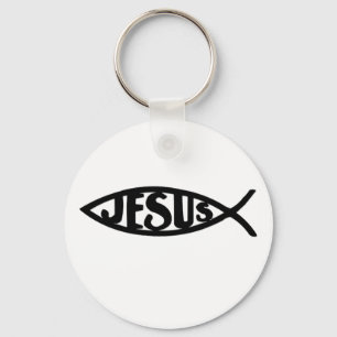 Chaveiro Peixes de Jesus (preto do chaveiro)