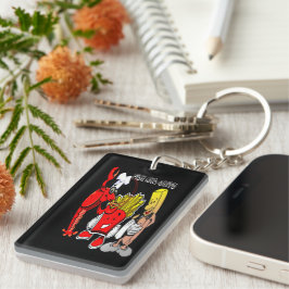 Chaveiro Peixes e Chips de Verão