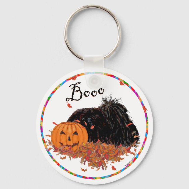 Chaveiro Pekingese Halloween (Frente)