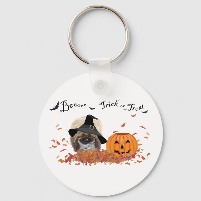 Chaveiro Pekingese Halloween (Frente)