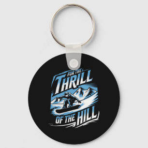 Chaveiro Pela Garganta Do Snowboard Hill Sno Winter