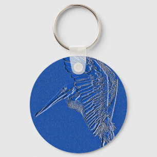 Chaveiro Pelican, Blue art_