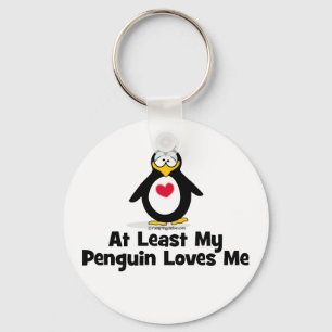 Chaveiro Pelo menos meu pinguim ama-me