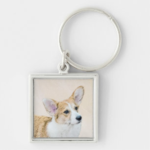 Chaveiro Pembroke Welsh Corgi - Pintura Original para Cacho