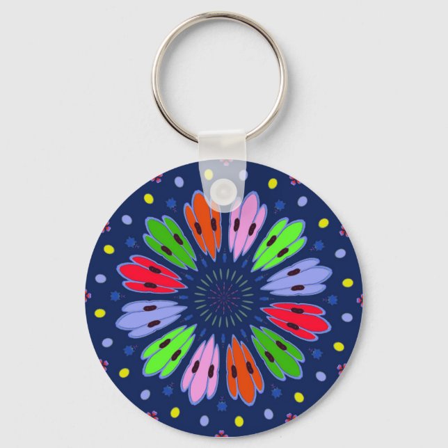 Chaveiro Penas de Peacock (Frente)