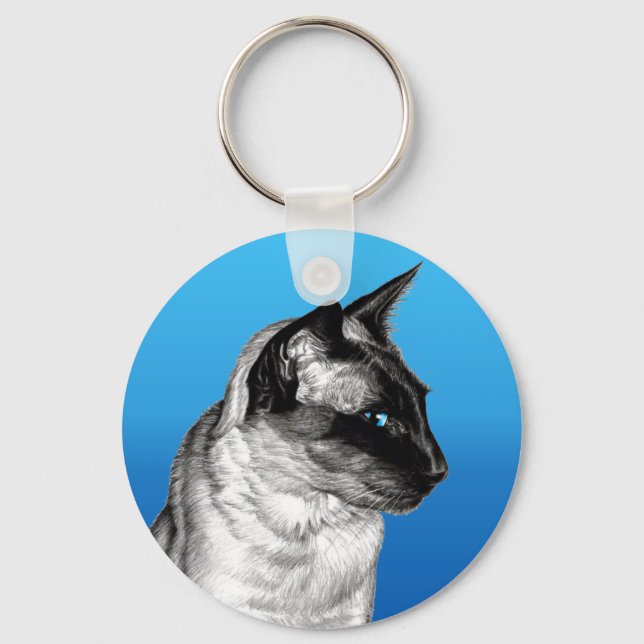 Chaveiro Pencil Siamese (Frente)