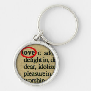 Chaveiro pendentes do dicionário do amor
