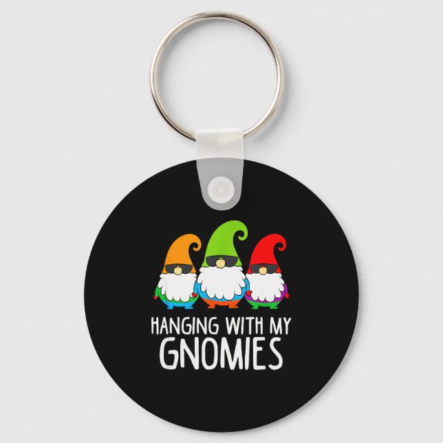 Chaveiro Pendurado Com Meus Gnomos Engraçado Jardim Anão  (Frente)