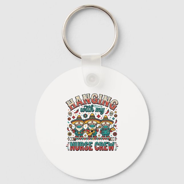 Chaveiro Pendurado Com Minha Camiseta de Enfermeira de Fest (Frente)