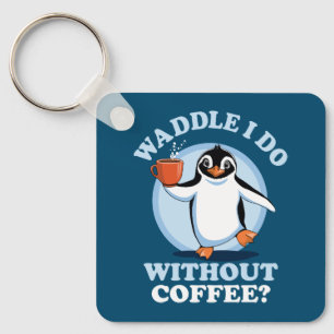 Chaveiro Penguin Pun   Mão I Sem Café