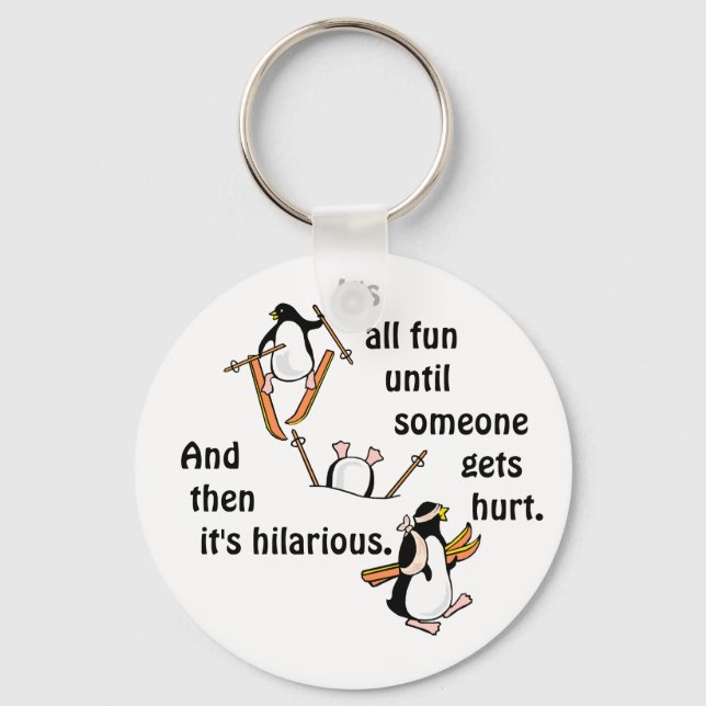 Chaveiro Penguin Ski Adventure (Frente)