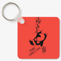 Penguine distributing christmas gifts