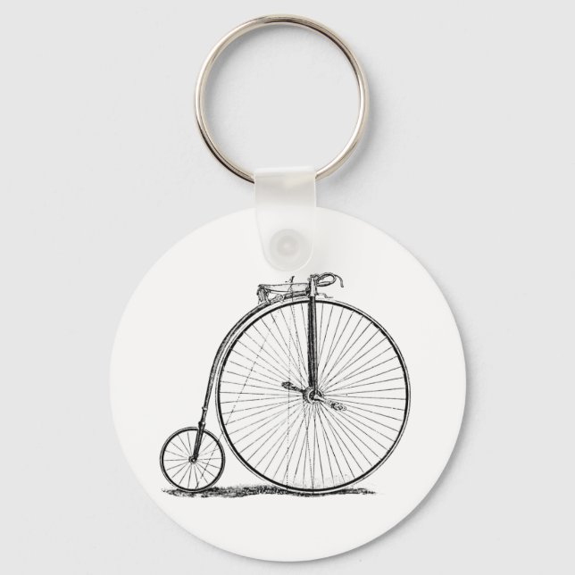 Chaveiro Penny Farthing de Bicicleta de Alta Roda (Frente)