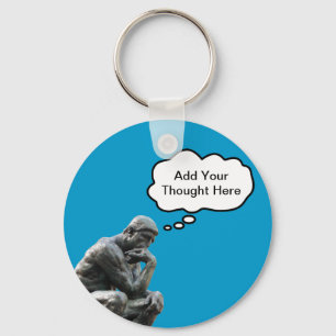 Chaveiro Pensador de Rodin - Adicione Seu Pensamento Person