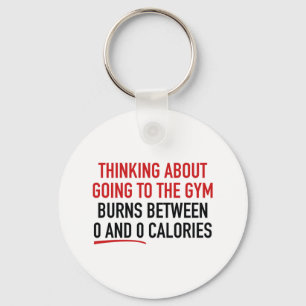 Chaveiro Pensamento sobre ir ao Gym
