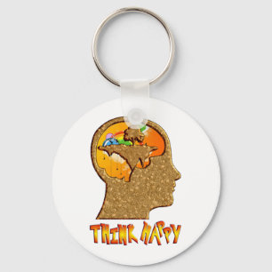 Chaveiro Pense feliz