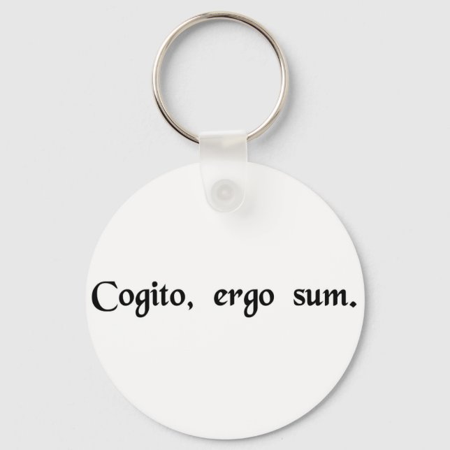 Chaveiro Penso, logo existo. (Frente)