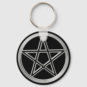 Chaveiro Pentagram de prata