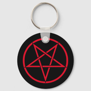 Chaveiro Pentagram invertido (cor do pentagram