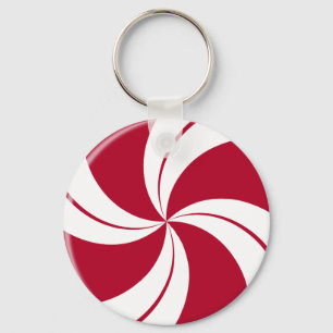 Chaveiro Peppermint Swirl Stripe Candy