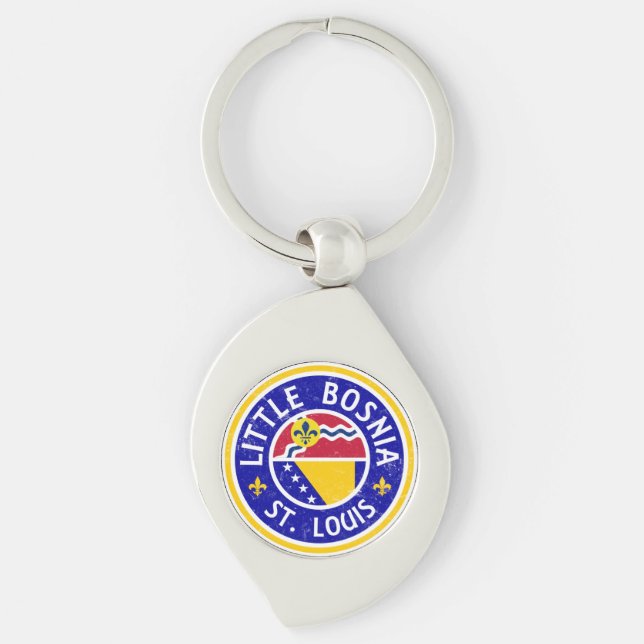 Chaveiro Pequena Rua da Bósnia, Louis Keyring (Frente)