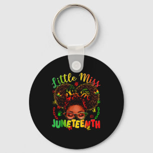 Chaveiro Pequena senhorita Juneteenth orgulho afrofeminino 