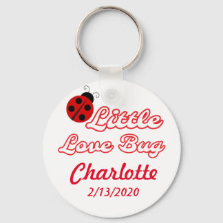 Chaveiro Pequeno Inseto de Amor Personalizado Ladybug