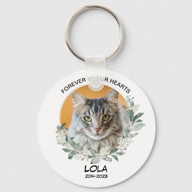 Chaveiro Perda do Pet Custom Photo Pet Memorial Favor (Frente)
