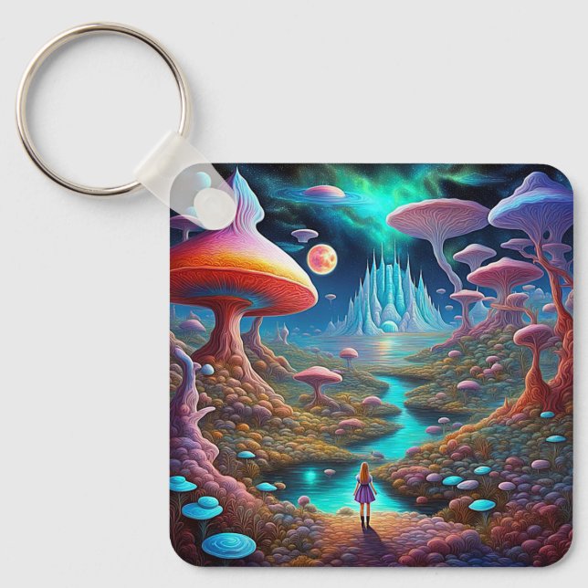 Chaveiro Perdida em Wonderland (Frente)