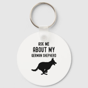 Chaveiro Pergunte-me sobre meu German shepherd