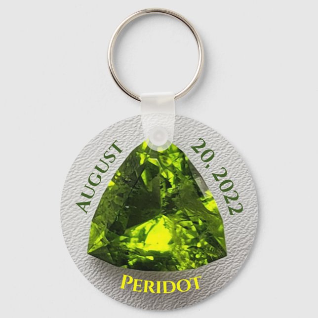 Chaveiro Peridot Trillion (Frente)