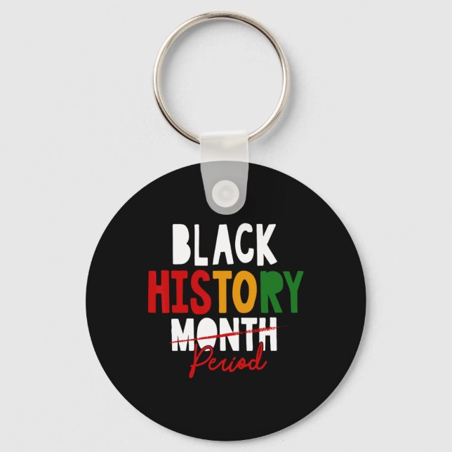 Chaveiro Período da História Negra Mês da História Afro-Ame (Frente)