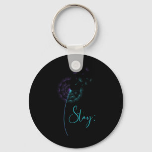 Chaveiro Permanecer Semicolon Teal & Suicídio De Dandel
