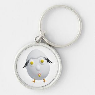 Chaveiro Personagem de Ovo Excêntrico RG & RA Design Fofo